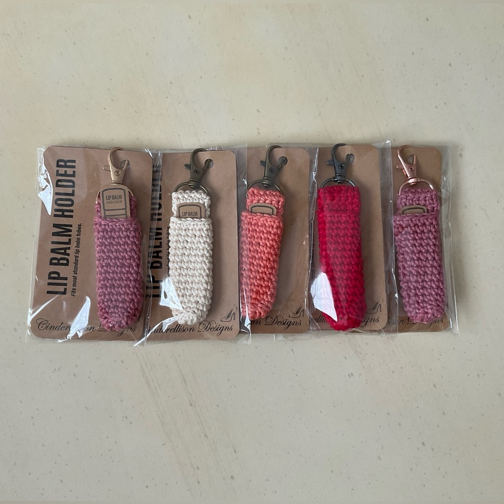 Hand Crocheted Lip Balm Holder - Your Choice of One💄